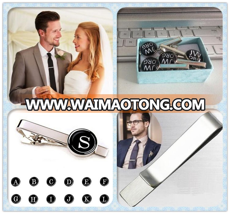 hot sell customized tie clasp with tooth tie clip cufflink for male