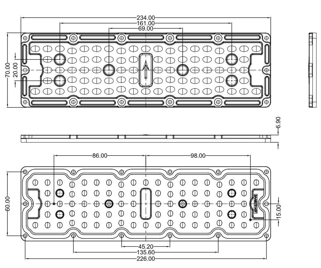 80 led 30 degree 60 degree 90 degree High bay light PC lens with gasket for 50w 60w 70w 80w Lamp