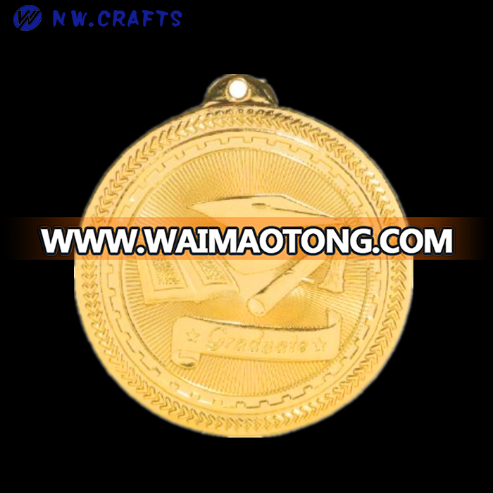 Hot sale metal American football zinc alloy plating rugby medals supply