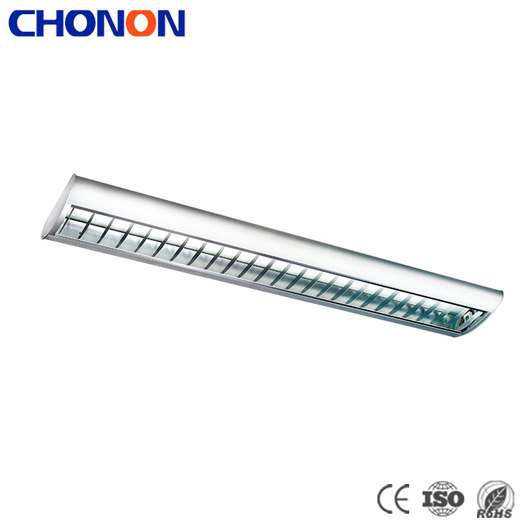 Surface Mounted Aluminum Louver Office Grille Lighting With LED Tube Or Fluorescent T5 Tube