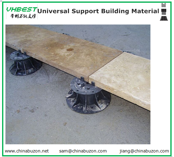 Adjustable plastic pedestal for raised floor stone flooring Paving adjustable plastic pads