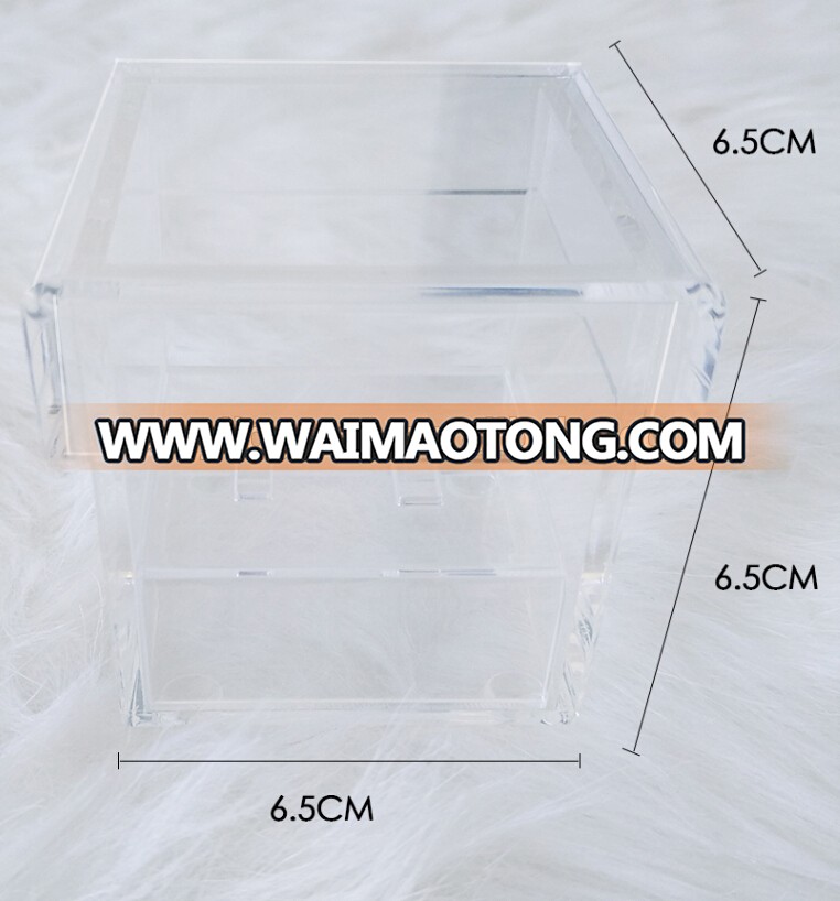 Custom Clear Acrylic Display Box Gift Box  Ring Holder