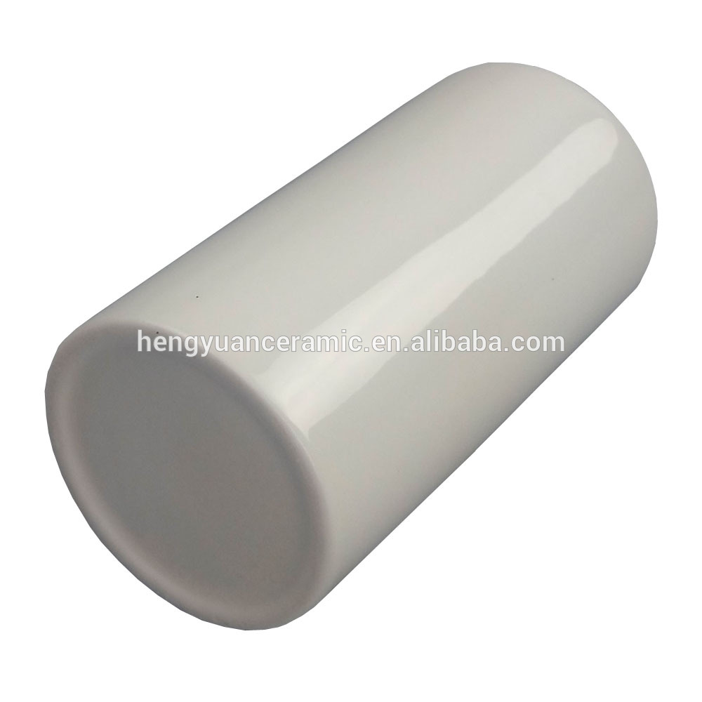 Simple white cylindrical porcelain bottle