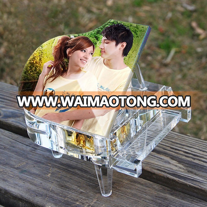 Wholesale customised Crystal piano for birthday gift ,business gift