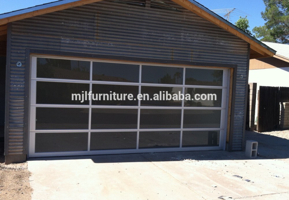 commerical frosted glass sectional garage doors/aluminum glass garage doors/insulated glass garage