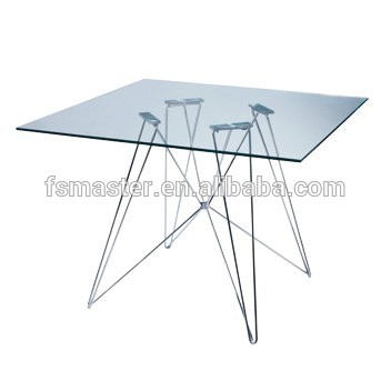 Modern Tavolo Squaie glass cube dining room table for restaurant