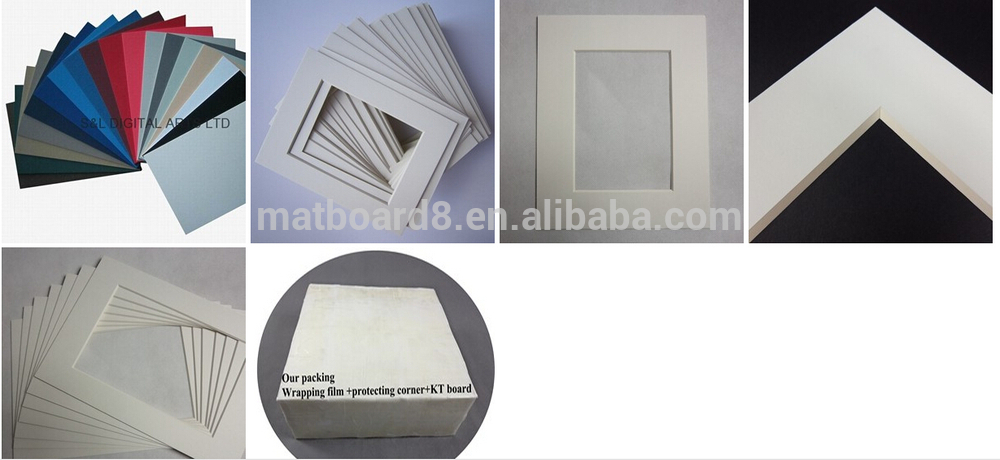 Wholesale Acid-free Matboard With White Black Cream Core