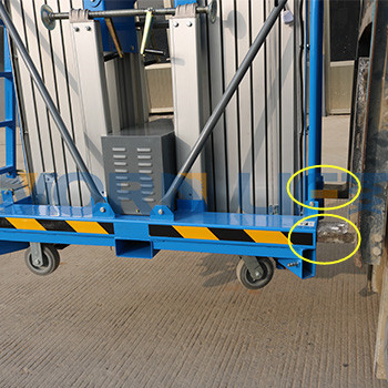 10m mobile double mast aluminum alloy lift platform for sale