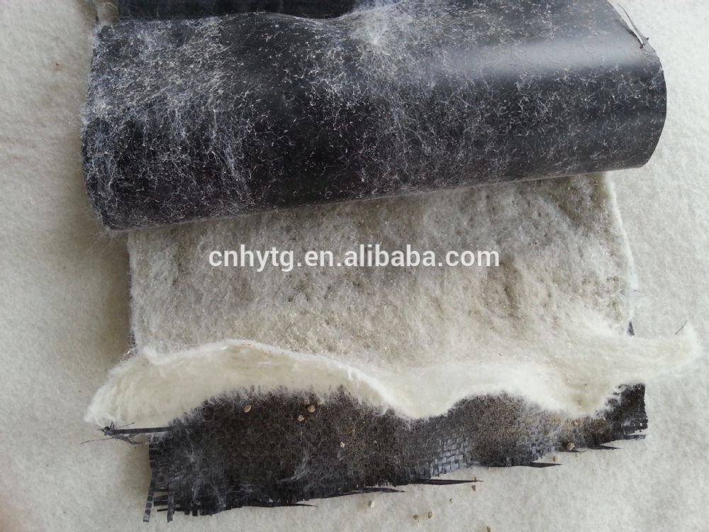 bentonite geotextile GCL with HDPE 0.2mm film waterproof system