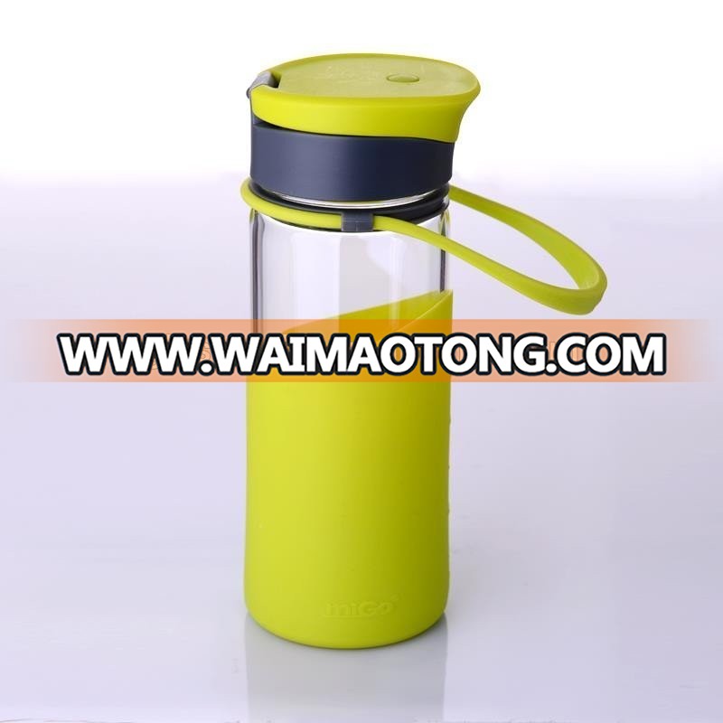 creative glass sport water bottle for outdoor sport