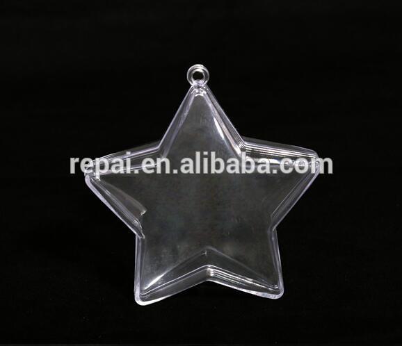 Supply plastic star shaped acrylic box for decoration plastic candy box