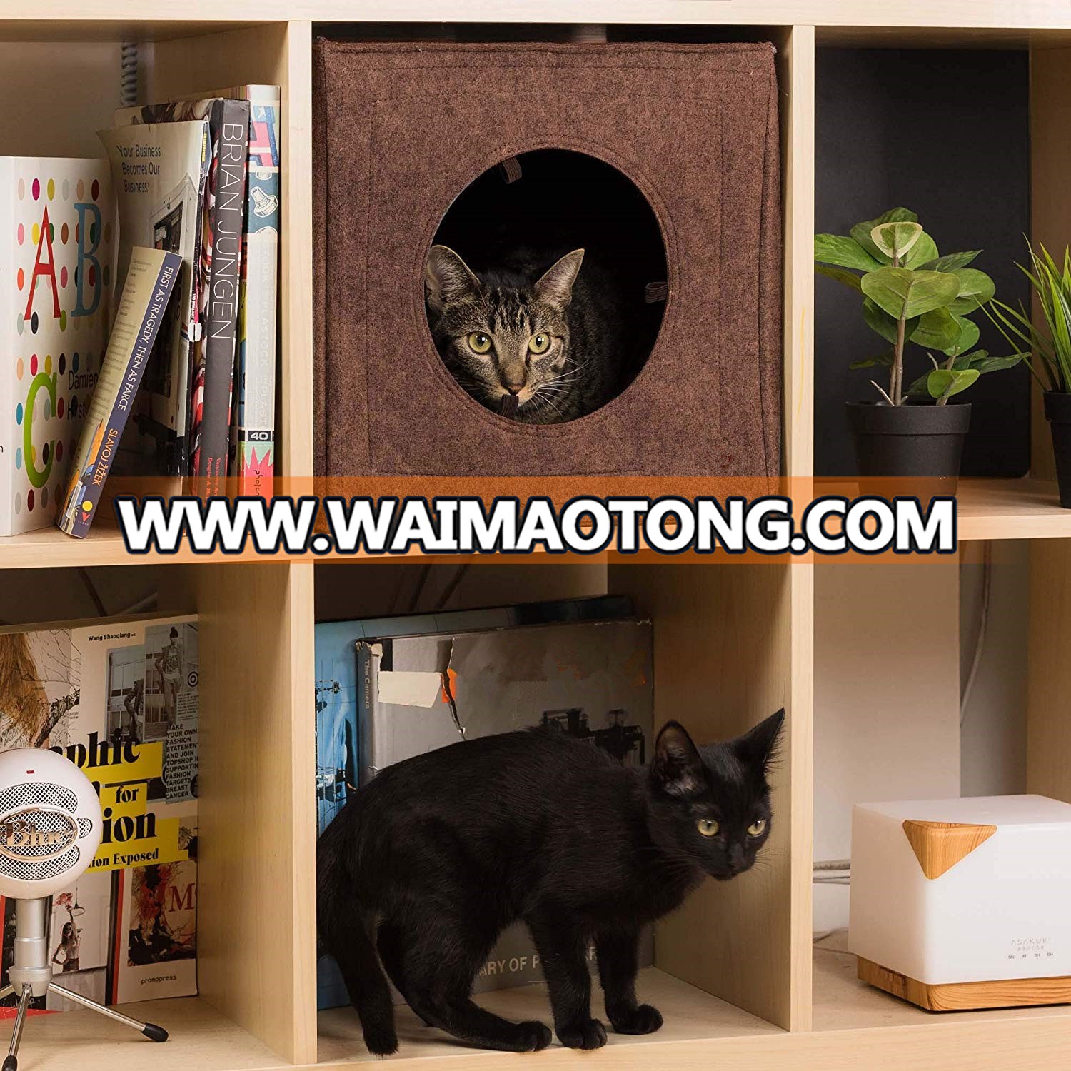 Minimalist soft the eco-friendly material customized service cat cave