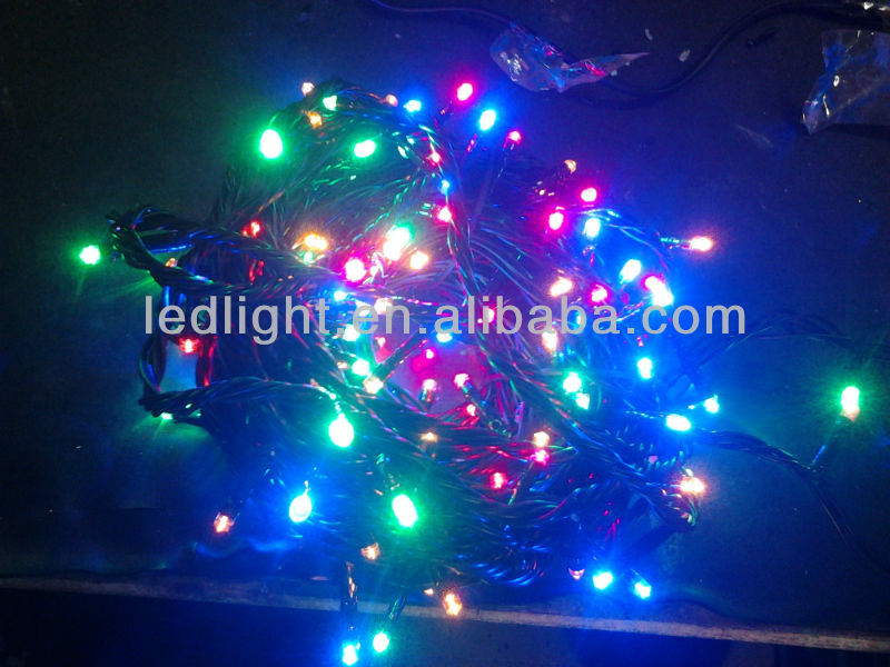 RGYB PVC black cable led christmas decoration lights