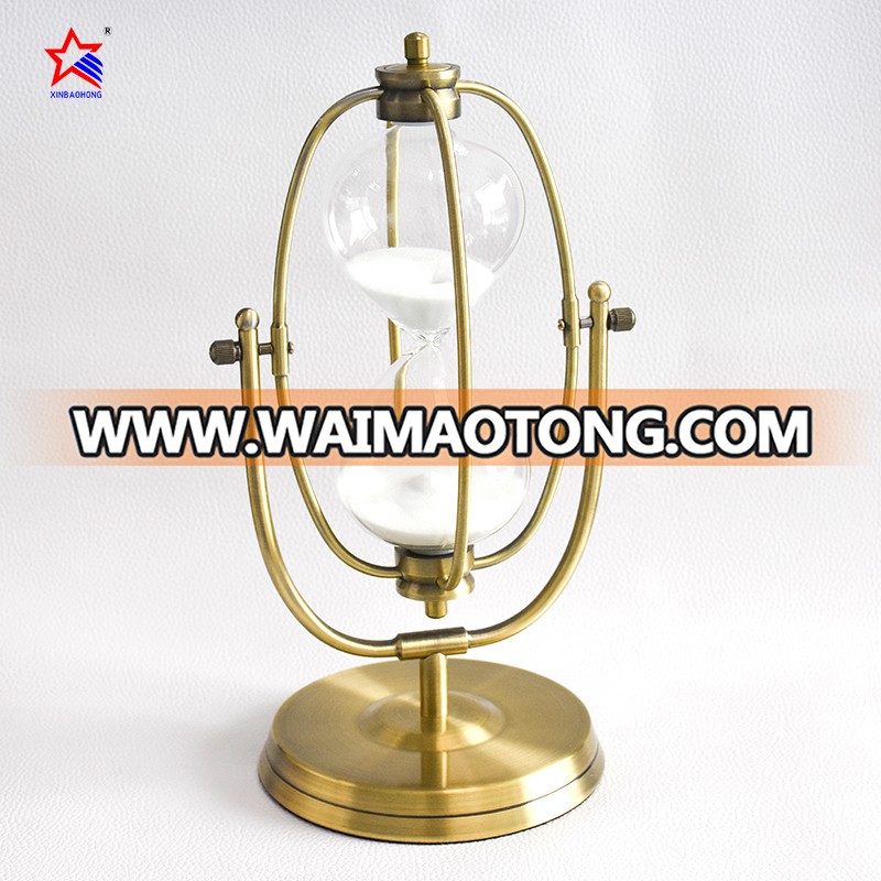 30 Min Large Brass Antique Hourglass Sand Timer for business promotion gift