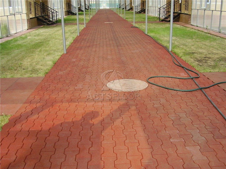 UV Resistance Backyard Pathway Rubber Paver