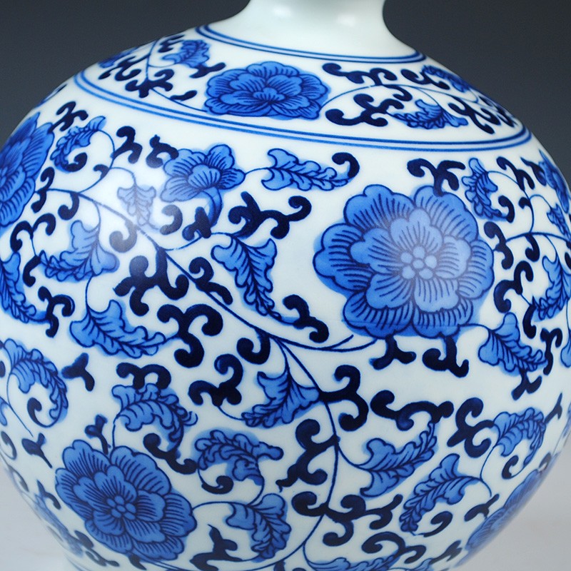 hot sale high quality custom made blue and white chinese vase