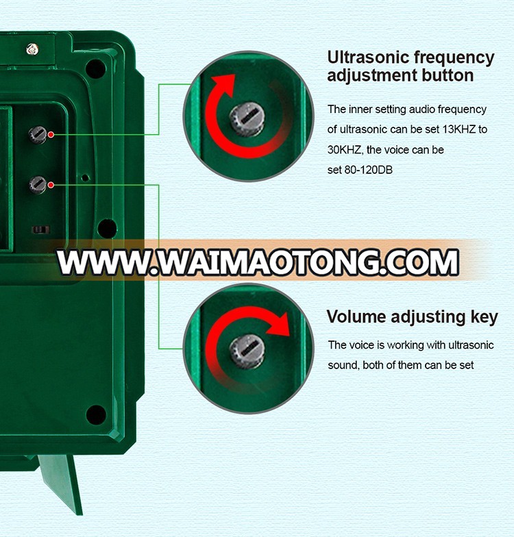 Repel Pest Control Type and cats, dogs. birds, fox, deers and so on Pest Type ultrasonic dogs and cats repeller