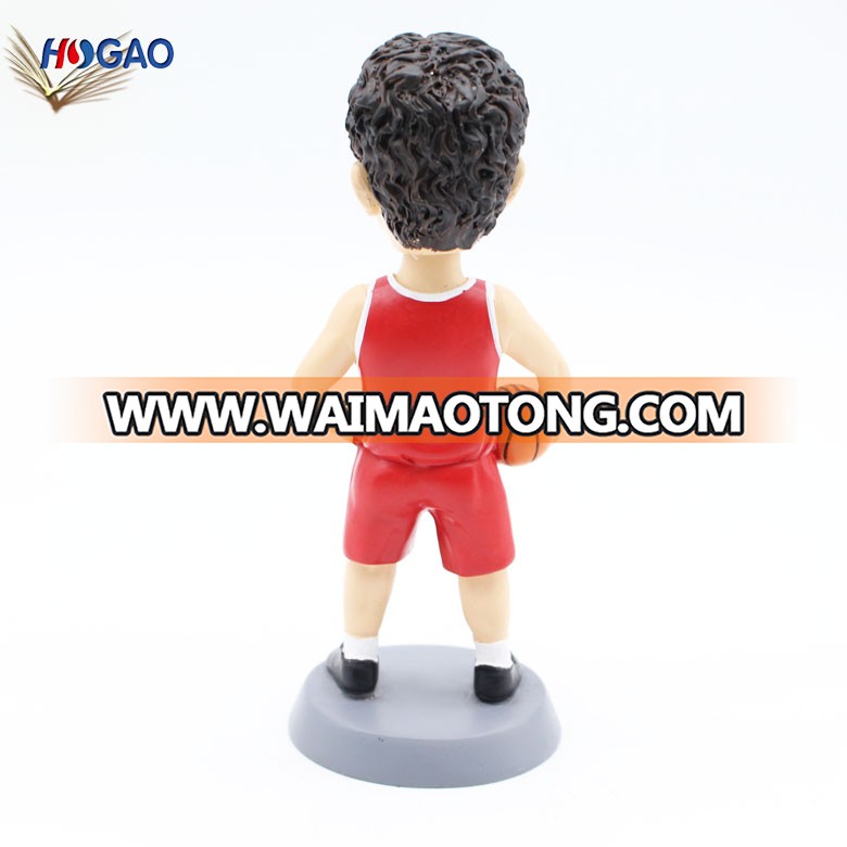 Popular cheap hand made  basketball player figurines bobble head