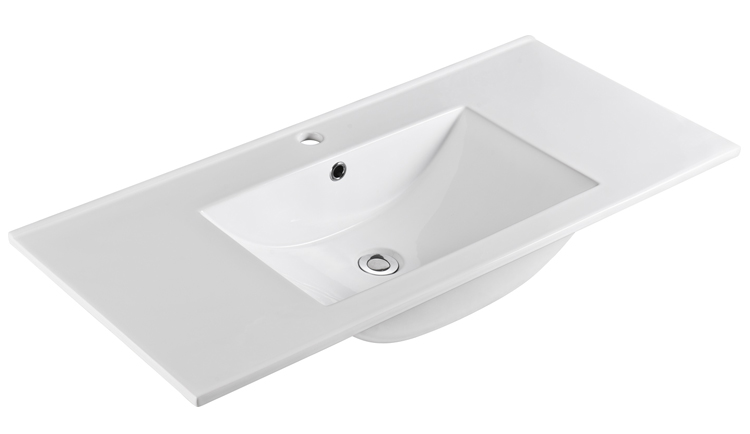 High grade sanitary ware cabinet counter top basin for bathroom,Feather edge basin