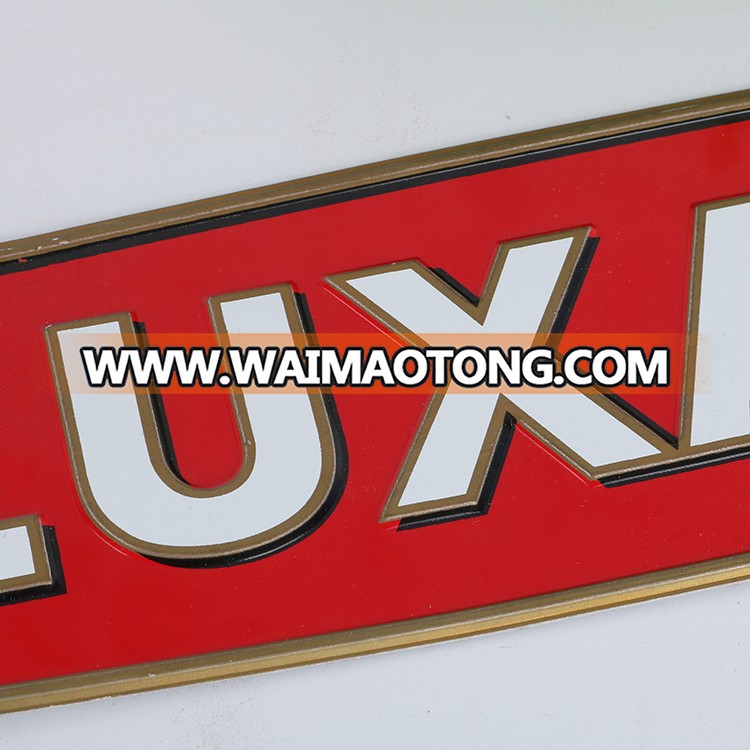 Top Quality China Reflective Logo Embossed Custom Metal Aluminum Car Plate