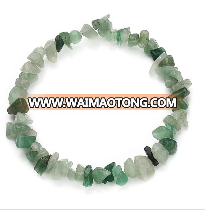 wholesale natural precious stone chip bead bracelet women