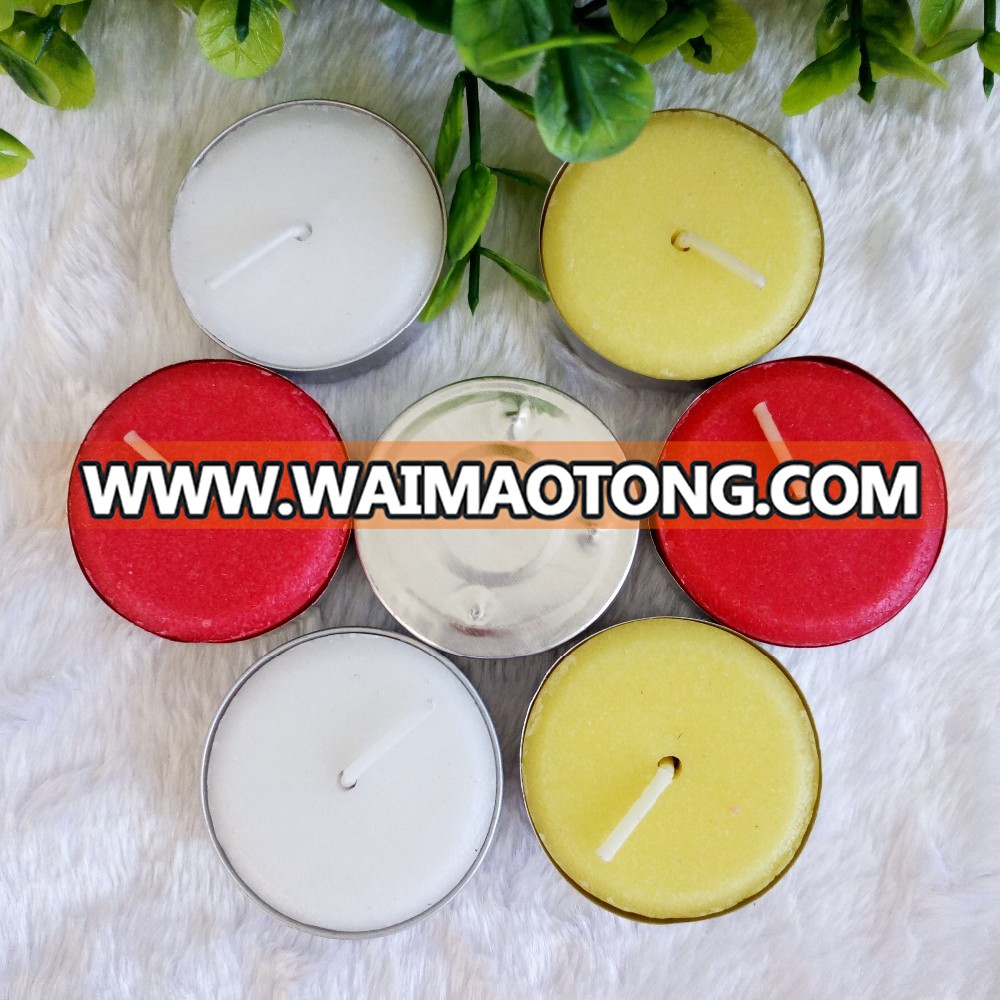 plain household stick white candles