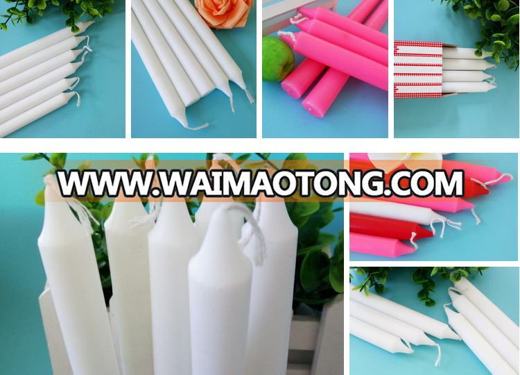 candle making wax factory provide different size household white candles