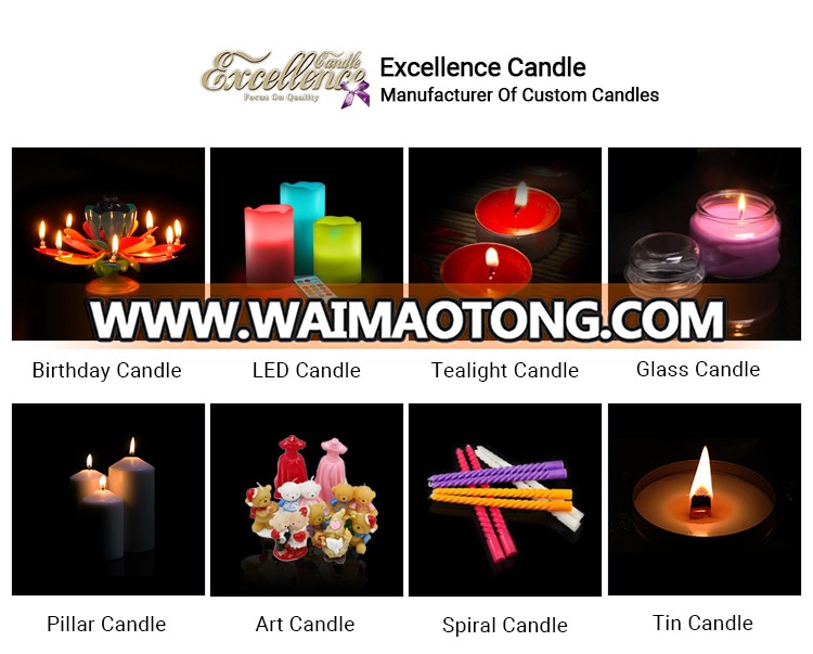 Decorative Colorful Cycle Shaped Artistic Gel Candle