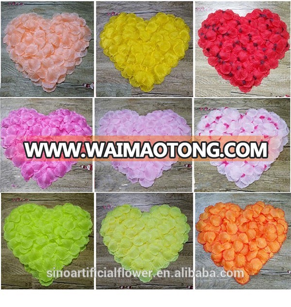 Wholesale cheap artificial flowers silk rose petals for valentines day