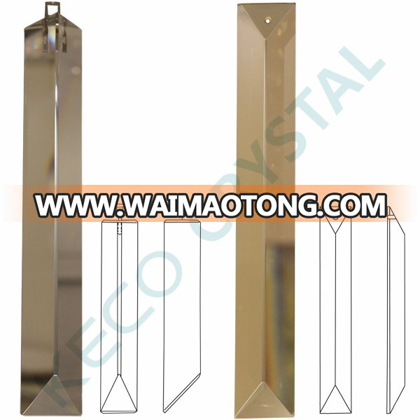 K9 crystal triangular prism, keco crystal is work on good quality chandelier parts in China