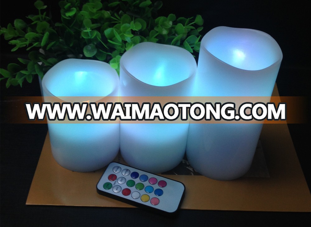 real wax color changing LED electric candle