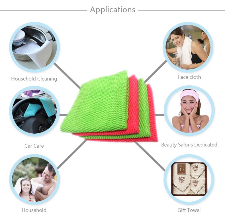 2018 high quality 80% polyester 20% polyamide disposable microfiber cloths