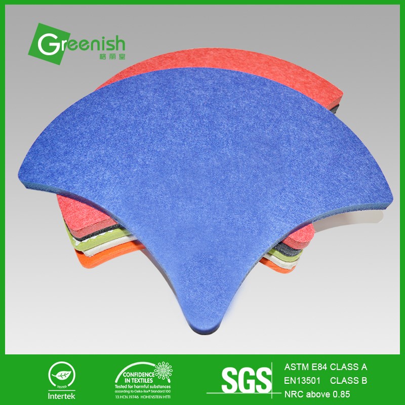 Decorative polyester felt fabric felt covered panels