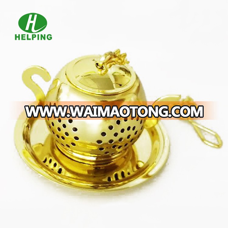 India Hot Selling Silver Teapot Shape Loose Leaf Tea Strainer Infuser