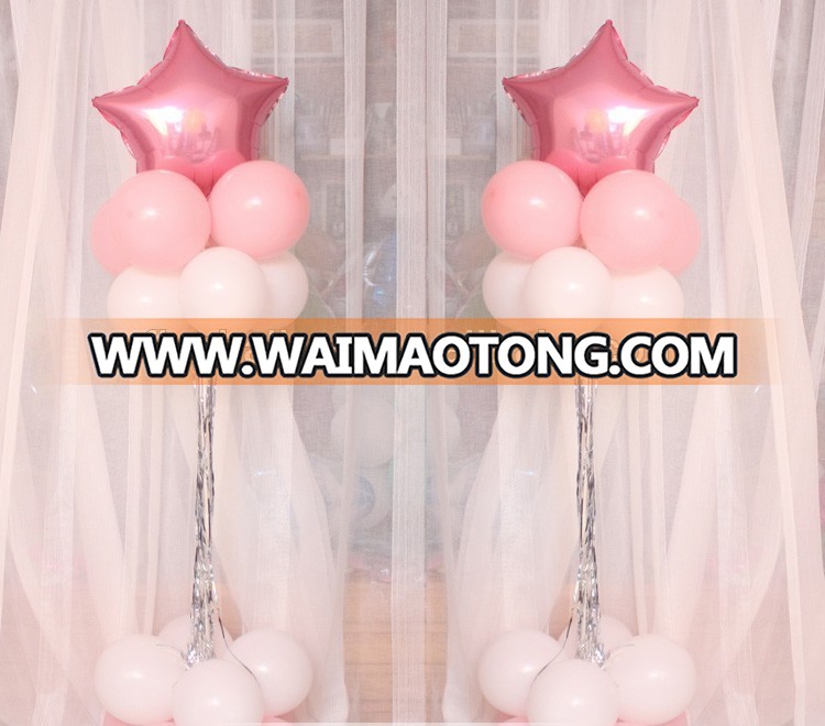 Factory wholesale high quality printed 18 inch star shape helium custom foil balloons