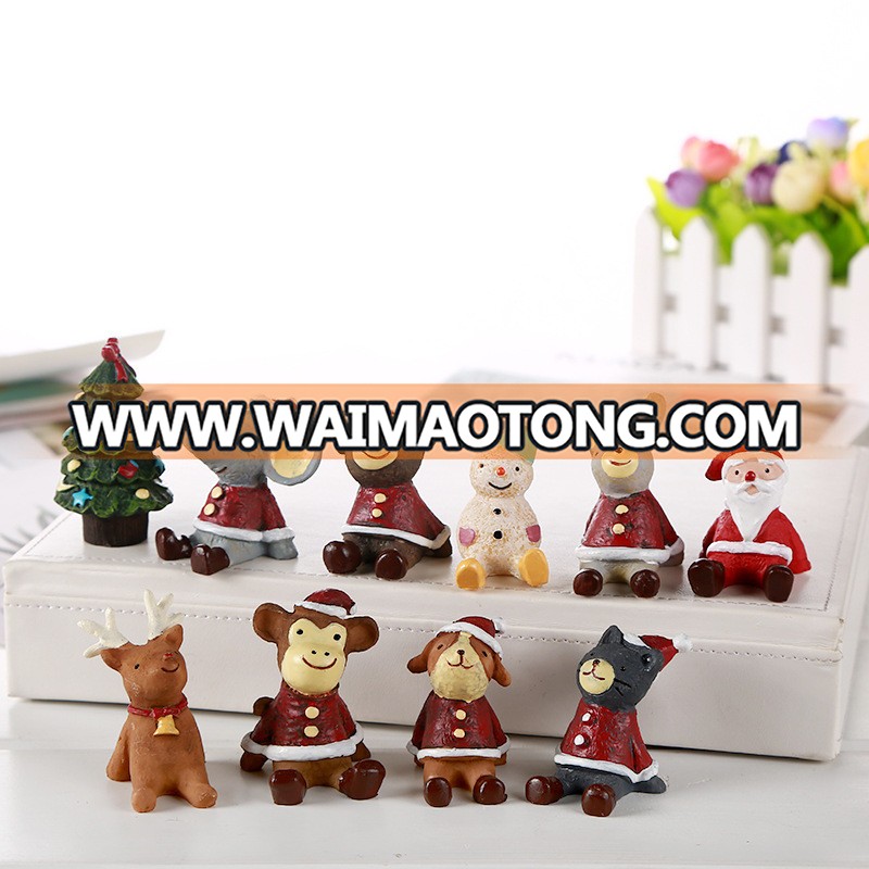 2019 hot sale  action figure resin crafts for christmas decoration