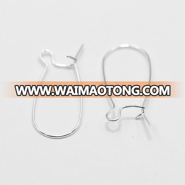 25mm custom jewelry diy brass kidney wire earring findings