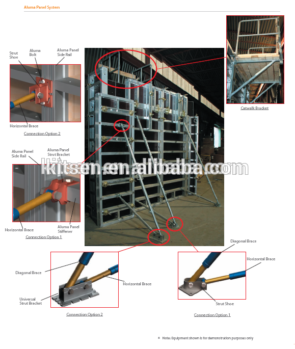 Excellent Quality Heavy Duty Aluminum Wall and Column Formwork / Aluma Systems