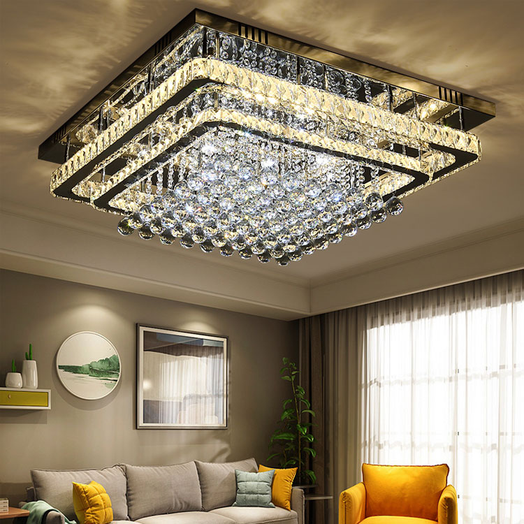 modern banquet hall ceiling designs with remote control elegant K9 crystal lamp