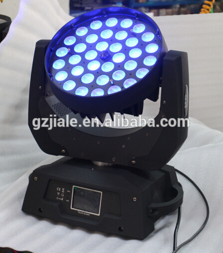 Top 1 36 x 18w RGBWA UV 6in1 Changeable Led Zoom moving Head wash show light