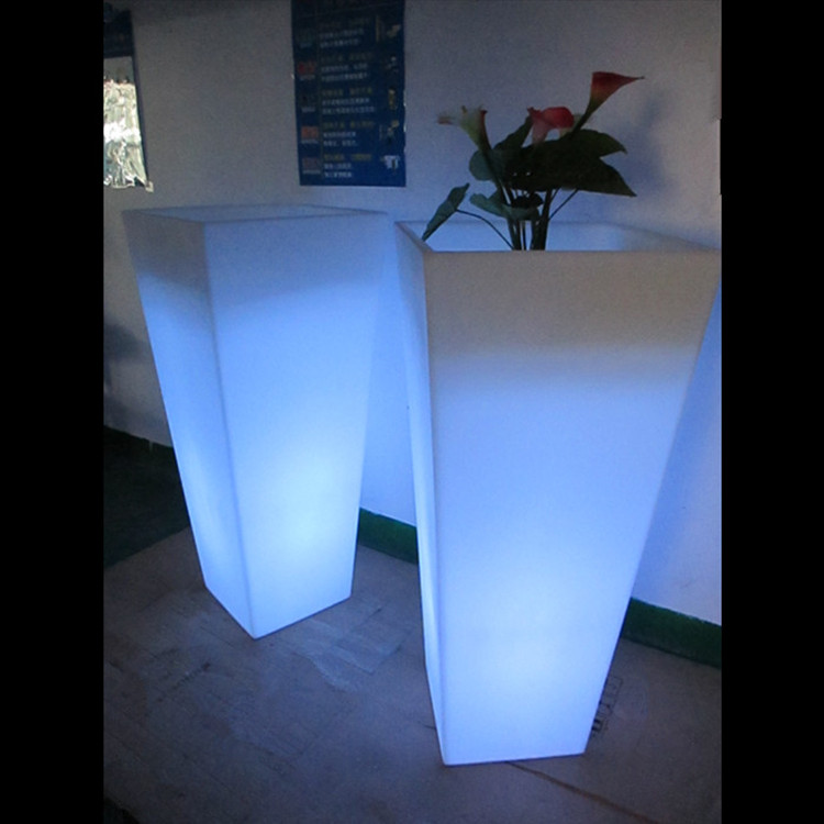 flower pot plant mould LED flower pot with remote controller color changing