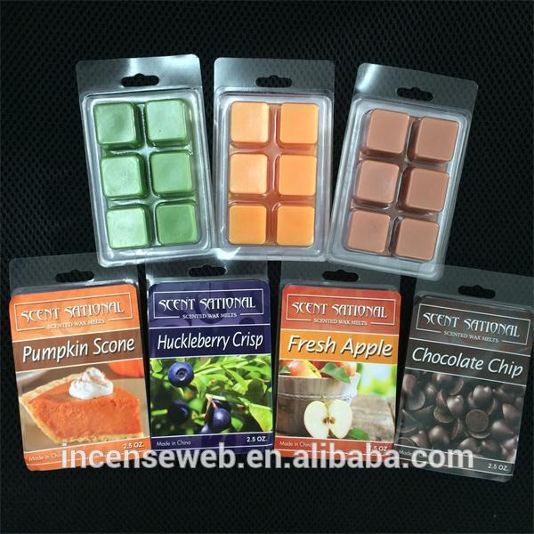 Scented wax melts for electric candle warmer