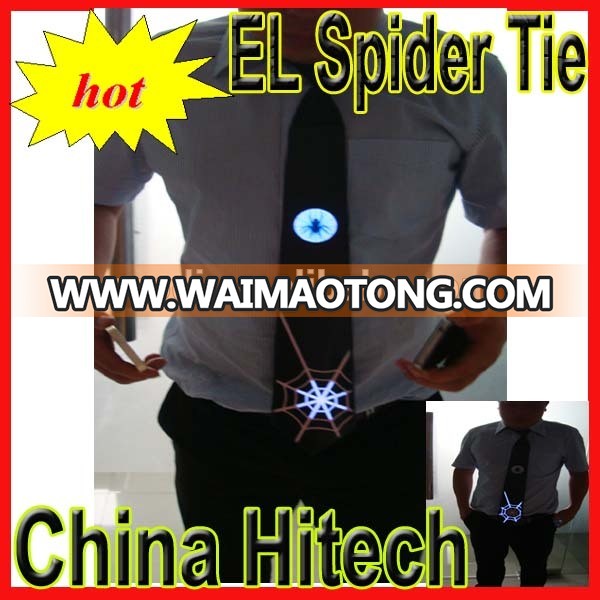 Flash EL Panel Tie/Sound activated tie/LED Tie hot selling in China