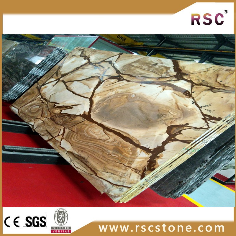 Fossil brown marble , picasso brown onyx marble