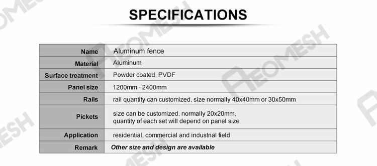 Made in Guangzhou Professional Factory Aluminum Railing Fence