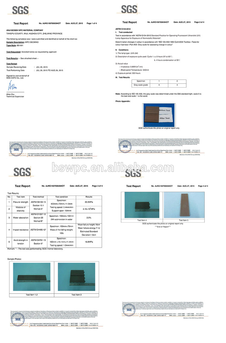 wood plastic composite decking