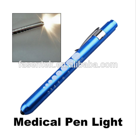 Medical EMT Surgical Penlight Flashlight With Scale First Aid Torch Pen Light