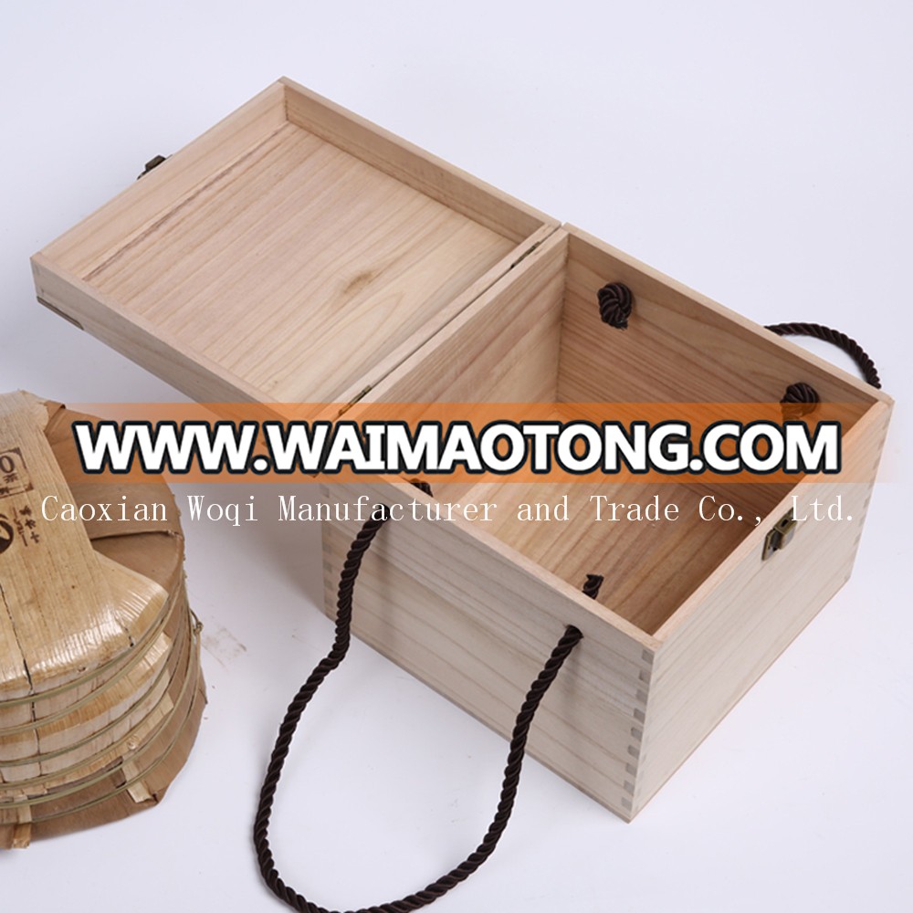 Woqi 2017 high quality wooden small gift box chest wooden tea boxes food packaging refined chinese tea gift box