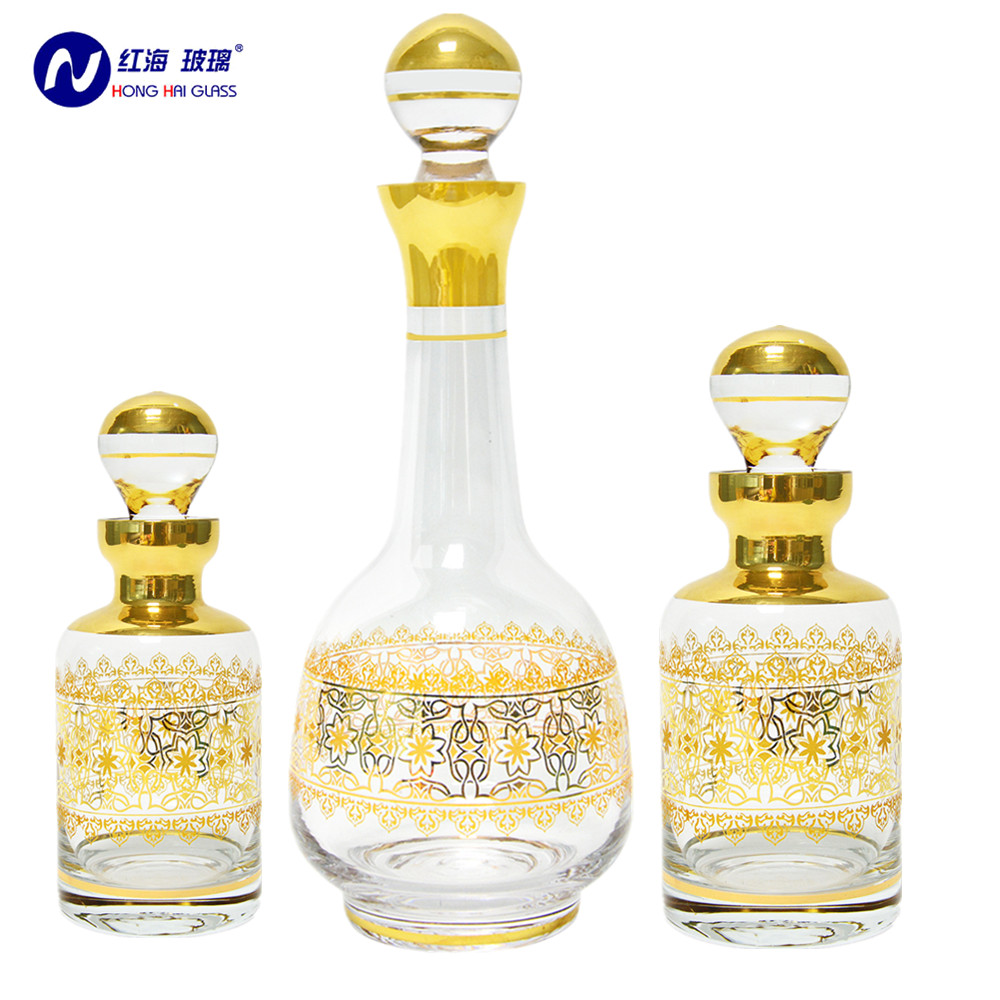 Handmade Essential Oil Flask Crystal Glass Bottle for Perfume