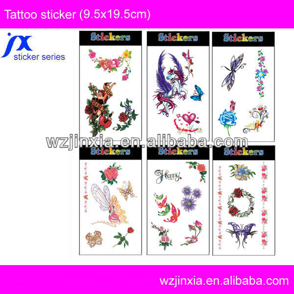 3D OEM sexy body temporary tattoo sticker